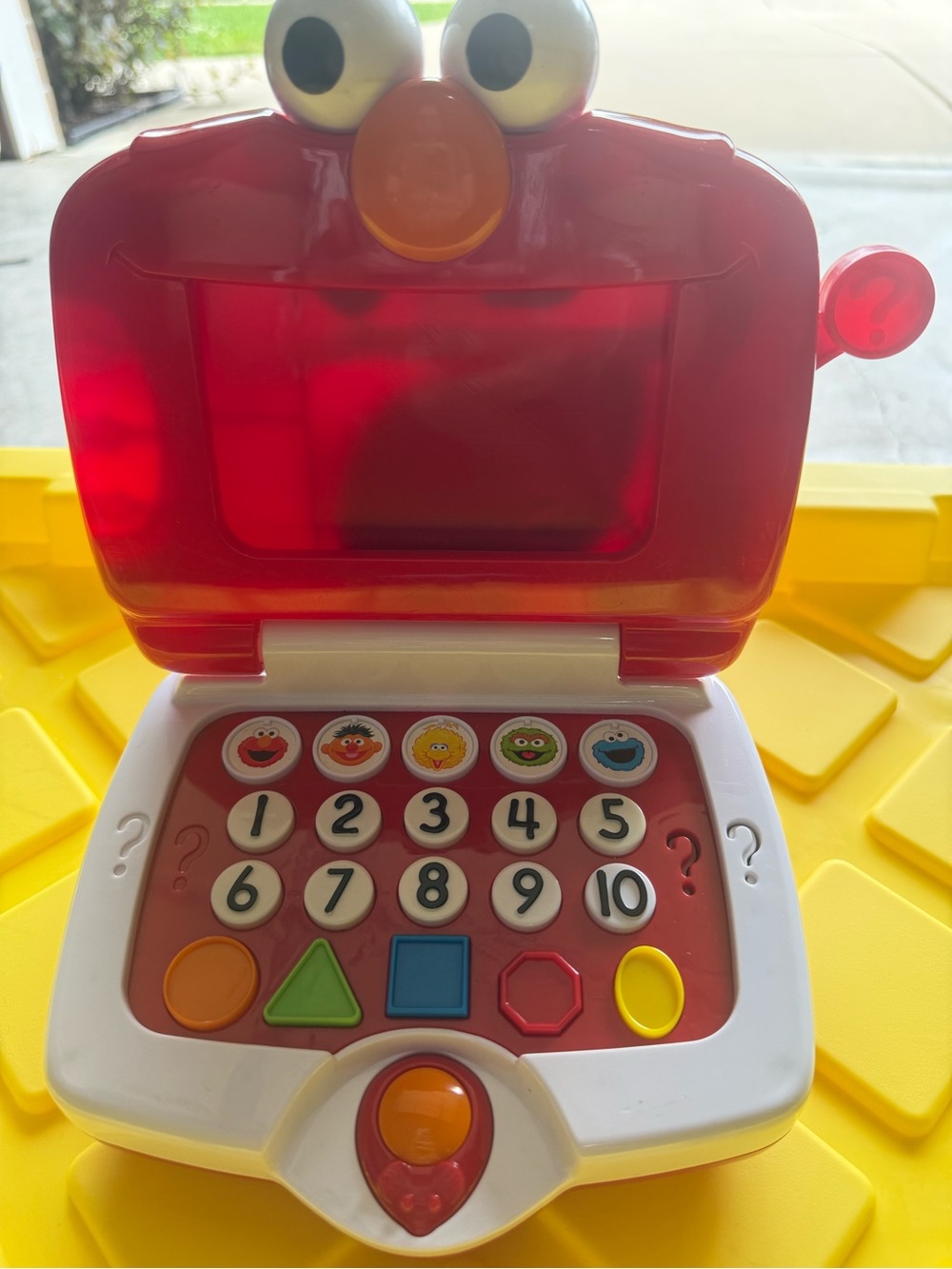 VINTAGE 2006 Fisher Price Sesame Street Elmo Learning Fun Laptop 4 Cards Works